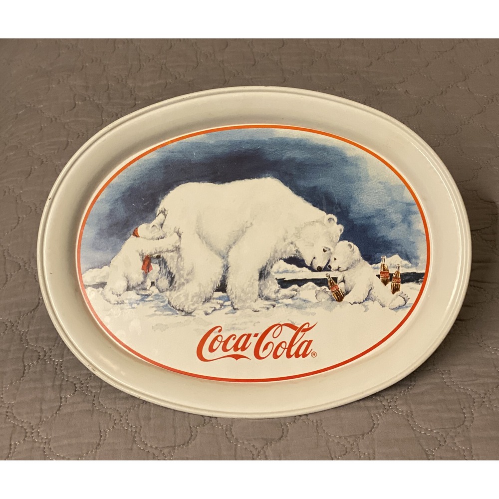 Vintage  Rare  1996 COKE COCA-COLA Soda Marketing Campaign "POLAR BEAR & CUBS"